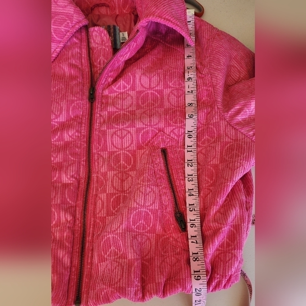 Urban Outfitters Femme Embossed Jacket Dark Pink Women's Size S. - Picture 5 of 8